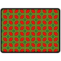 Pattern Modern Texture Seamless Red Yellow Green Fleece Blanket (large)  by Simbadda