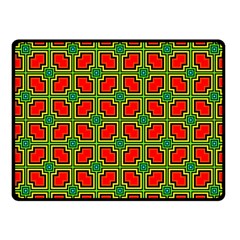 Pattern Modern Texture Seamless Red Yellow Green Fleece Blanket (small) by Simbadda