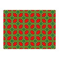 Pattern Modern Texture Seamless Red Yellow Green Double Sided Flano Blanket (mini)  by Simbadda