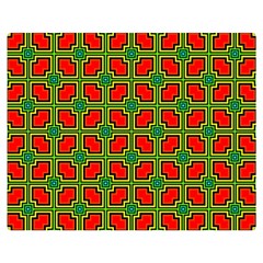 Pattern Modern Texture Seamless Red Yellow Green Double Sided Flano Blanket (medium)  by Simbadda