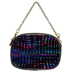 Stripes Background Black Colorful Chain Purse (two Sides) by Simbadda