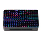 Stripes Background Black Colorful Memory Card Reader with CF Front