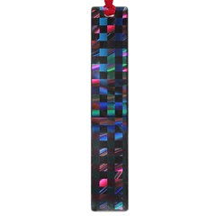 Stripes Background Black Colorful Large Book Marks by Simbadda