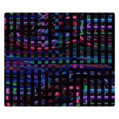 Stripes Background Black Colorful Double Sided Flano Blanket (small)  by Simbadda