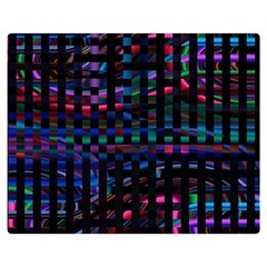 Stripes Background Black Colorful Double Sided Flano Blanket (medium)  by Simbadda