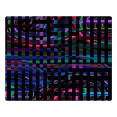 Stripes Background Black Colorful Double Sided Flano Blanket (large)  by Simbadda