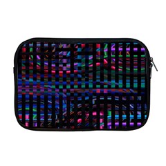 Stripes Background Black Colorful Apple Macbook Pro 17  Zipper Case by Simbadda