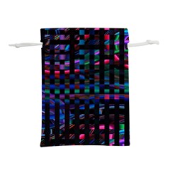 Stripes Background Black Colorful Lightweight Drawstring Pouch (s)