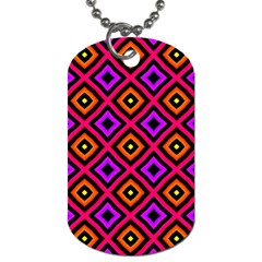 Squares Modern Backgrounds Texture Dog Tag (two Sides) by Simbadda