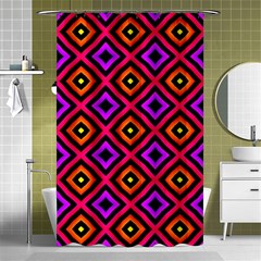 Squares Modern Backgrounds Texture Shower Curtain 48  X 72  (small)  by Simbadda