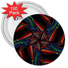 Abstract Art Abstract Background 3  Buttons (100 Pack)  by Simbadda