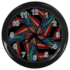 Abstract Art Abstract Background Wall Clock (black) by Simbadda