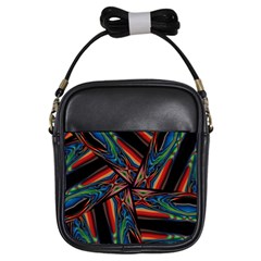 Abstract Art Abstract Background Girls Sling Bag by Simbadda