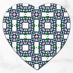 Backgrounds Texture Modern Pattern Jigsaw Puzzle (heart) by Simbadda