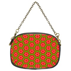 Pattern Flower Texture Seamless Chain Purse (two Sides) by Simbadda