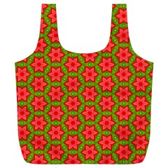 Pattern Flower Texture Seamless Full Print Recycle Bag (xl) by Simbadda