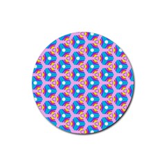 Background Pattern Backgrounds Rubber Coaster (round) 