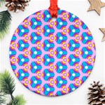 Background Pattern Backgrounds Round Ornament (Two Sides) Back