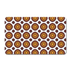 Pattern Fall Color White Background Magnet (Rectangular)