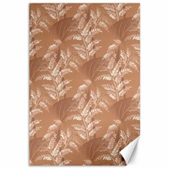 Scrapbook Leaves Decorative Canvas 12  X 18  by Simbadda