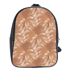 Scrapbook Leaves Decorative School Bag (xl) by Simbadda