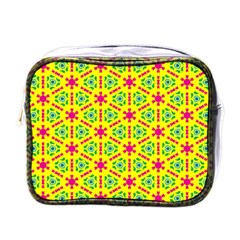 Pattern Texture Seamless Modern Mini Toiletries Bag (one Side) by Simbadda