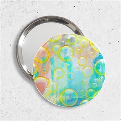 Bubbles Blue Floating Air 2 25  Handbag Mirrors by Simbadda