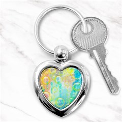 Bubbles Blue Floating Air Key Chain (heart) by Simbadda