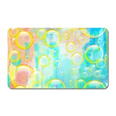 Bubbles Blue Floating Air Magnet (rectangular) by Simbadda