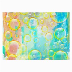 Bubbles Blue Floating Air Large Glasses Cloth (2 Sides) by Simbadda