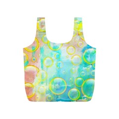 Bubbles Blue Floating Air Full Print Recycle Bag (s) by Simbadda