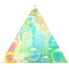 Bubbles Blue Floating Air Wooden Puzzle Triangle