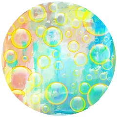 Bubbles Blue Floating Air Wooden Puzzle Round