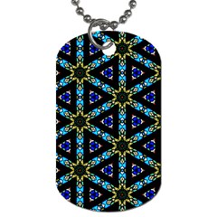 Stained Glass Pattern Church Window Dog Tag (Two Sides)