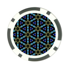 Stained Glass Pattern Church Window Poker Chip Card Guard (10 pack)