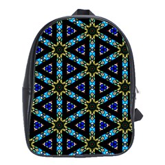 Stained Glass Pattern Church Window School Bag (Large)