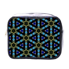 Stained Glass Pattern Church Window Mini Toiletries Bag (One Side)