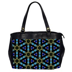 Stained Glass Pattern Church Window Oversize Office Handbag (2 Sides) by Simbadda