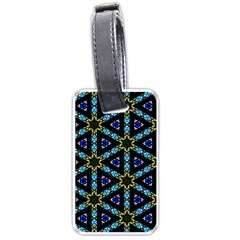 Stained Glass Pattern Church Window Luggage Tag (one side)