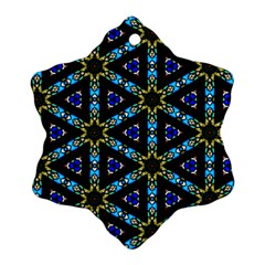 Stained Glass Pattern Church Window Ornament (Snowflake)