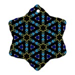 Stained Glass Pattern Church Window Ornament (Snowflake) Front