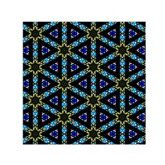 Stained Glass Pattern Church Window Small Satin Scarf (Square)