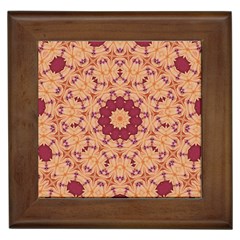 Abstract Art Abstract Background Brown Framed Tile by Simbadda