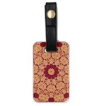 Abstract Art Abstract Background Brown Luggage Tag (one side) Front