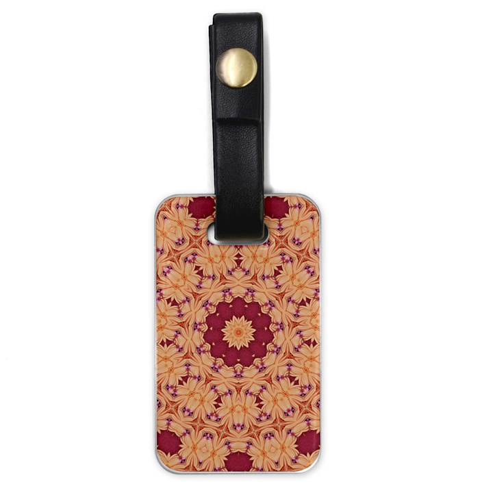 Abstract Art Abstract Background Brown Luggage Tag (one side)