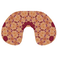 Abstract Art Abstract Background Brown Travel Neck Pillow by Simbadda