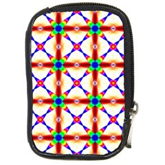 Rainbow Pattern Pattern Texture Compact Camera Leather Case by Simbadda