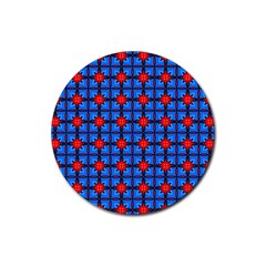 Pattern Seamless Design Texture Rubber Coaster (round) 