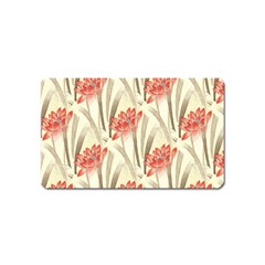 Flower Flora Leaf Wallpaper Magnet (name Card) by Simbadda