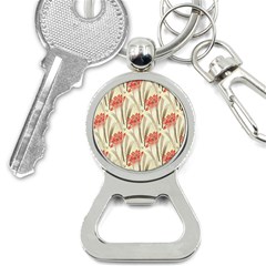 Flower Flora Leaf Wallpaper Bottle Opener Key Chain by Simbadda